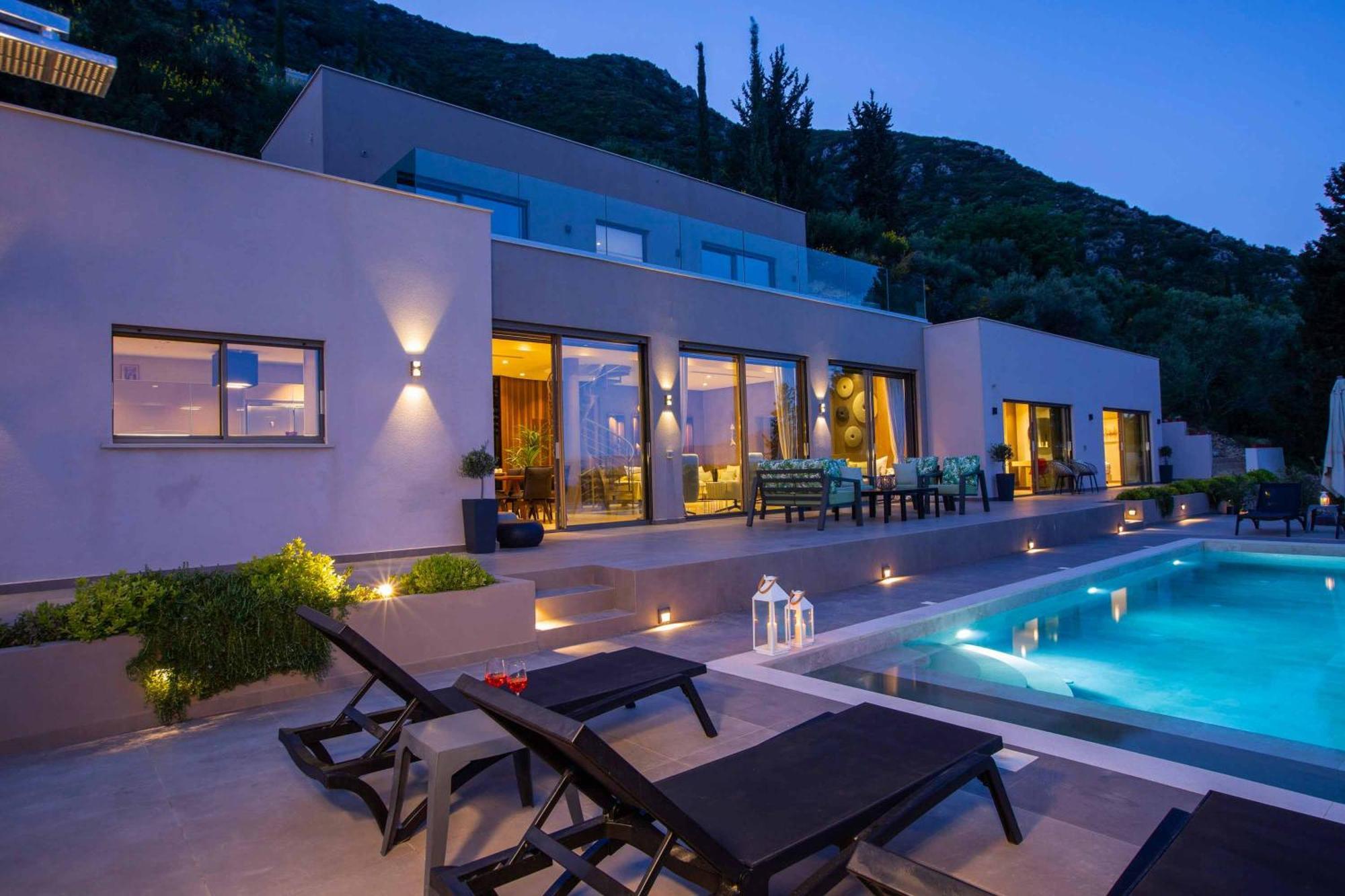 Villa Ino Lefkas Нидри Екстериор снимка